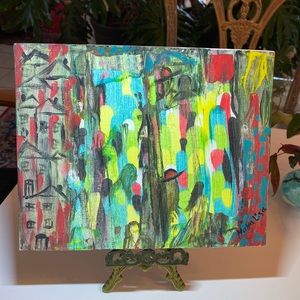 Original Nana Lisa Abstract Acrylic 8x10in Painting